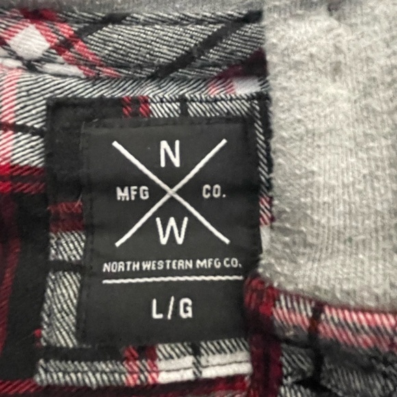 North West Mfg Hooded Long sleeve button up - Picture 2 of 9